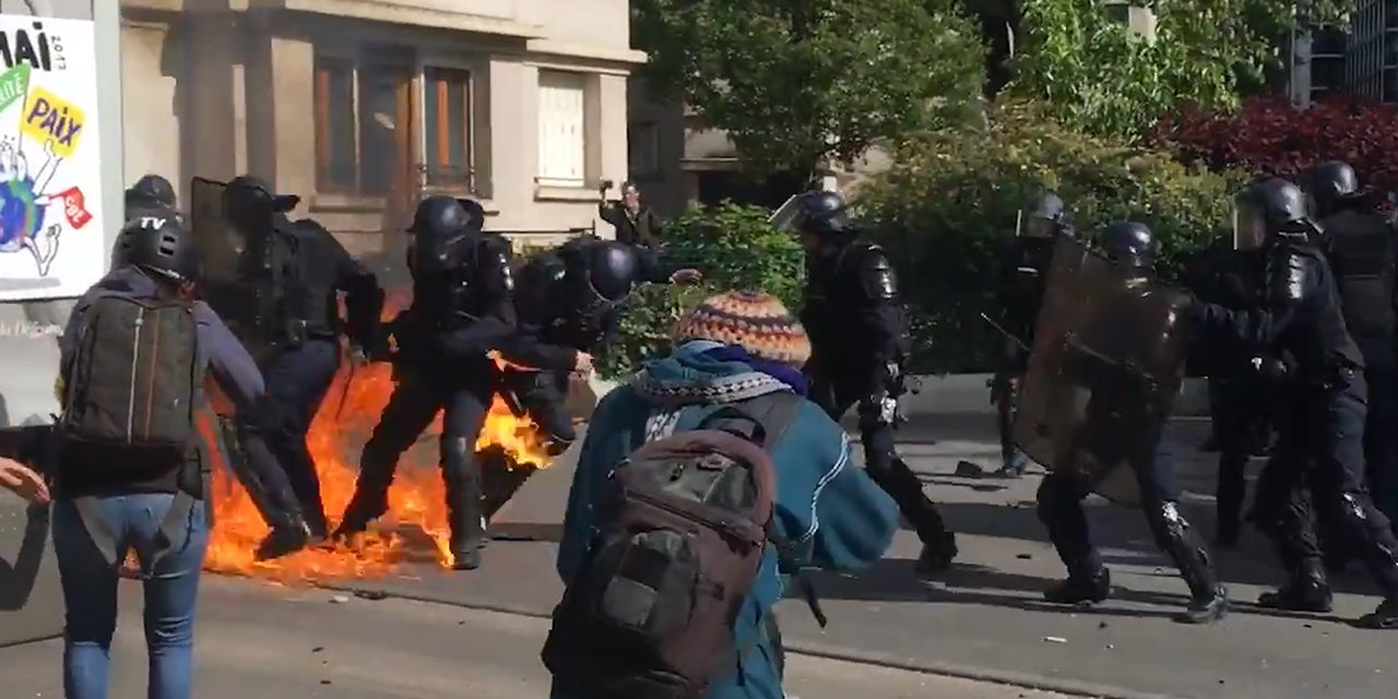 VIDEO: MAY DAY PARIS FRANCE, MOST INSANE PROTEST FOOTAGE